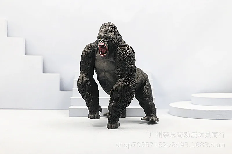 miles morales toys 15CM Gorilla Kong King Action Figure Simulation Animal PVC Action Figure Collection Toy Model Dolls Kids Gift anime action figures