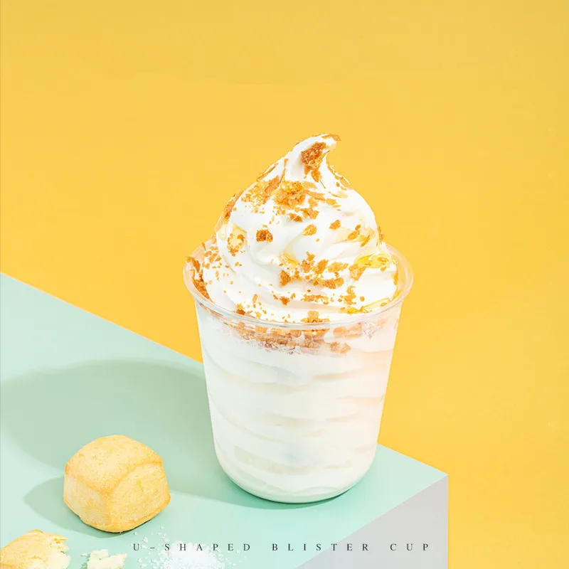 Description Picture 5 of item50pcs/pack 360/500/700 U Shaped Bubble Tea Cup Soft Plastic Cup Boba Tea Cups Disposable Cups Accept Customization