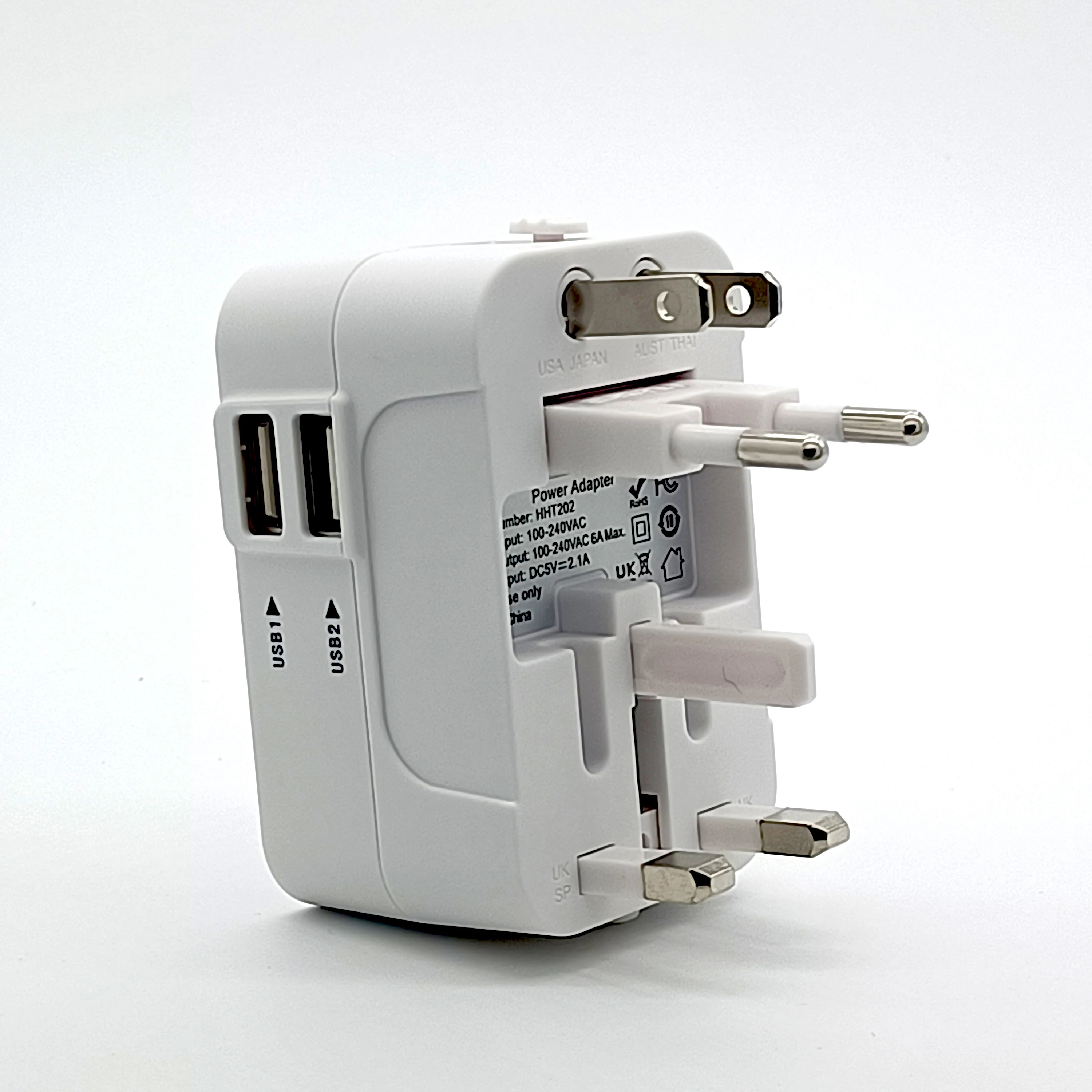Universal Travel Power Adapter - All-in-One AC Charger & Outlet Converter