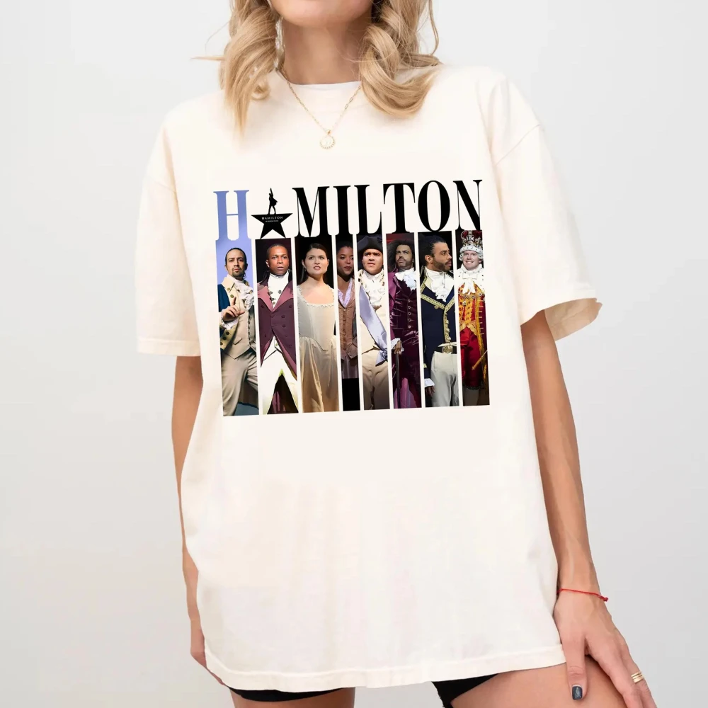 Alexander Hamilton T-Shirt, Broadway-Fan-T-Shirt für Damen, amerikanisches Musical-T-Shirt, Ganzjahres-Tops für Paare