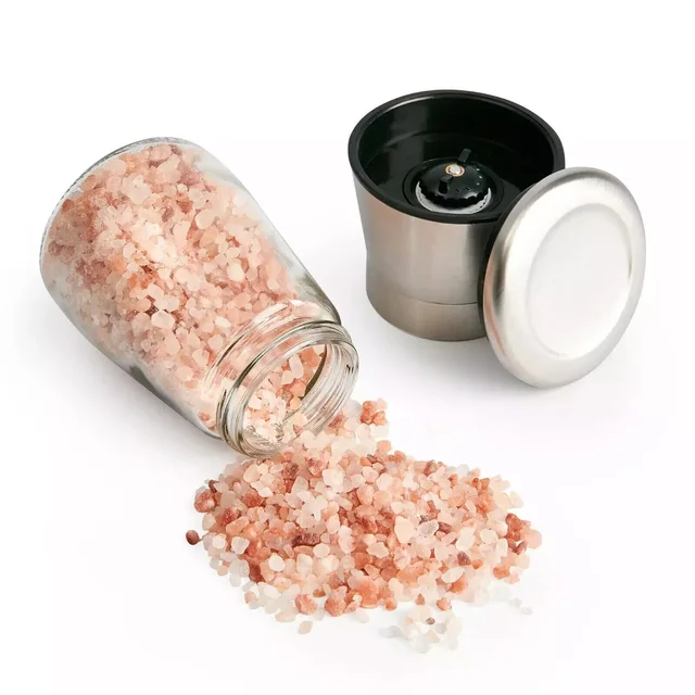 2x Pepper and Salt Grinder Set Mill Adjustable Stainless Steel Shaker Coarse HOT