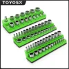 Magnetic Socket Organizers|3Piece Set Socket Holder Kit|1/2,3/8&1/4"Drive|Holds 68 Sockets|Professional Quality Tools Organizer 1