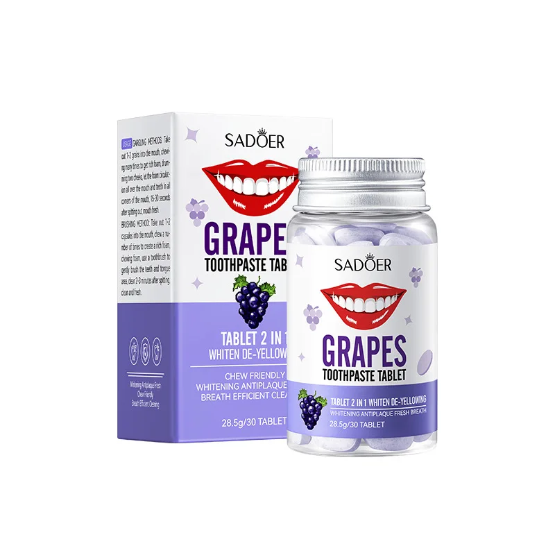 Sakura Flavor Solid Toothpaste Tablets Healthier Teeth Gums Teeth Whitening Remove Smoke Stains Fresher Breath Oral Care teeth whitening essence teeth whitening product teeth health product