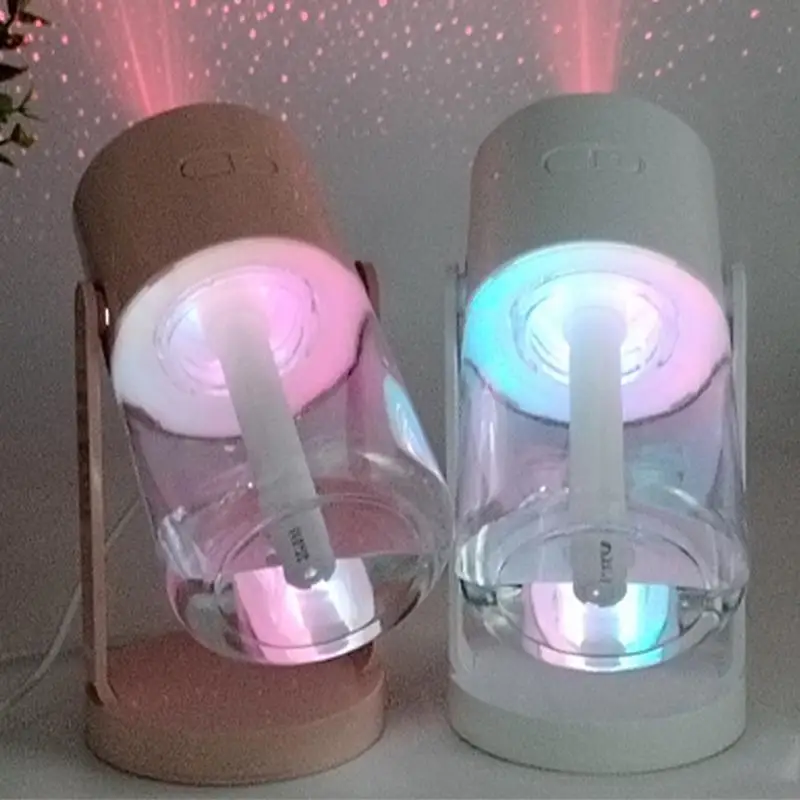 Star Projector With Humidifier Nightlight Comforting Humidifier Quiet Air Oil Diffuser Convenient Stylish Nightlight