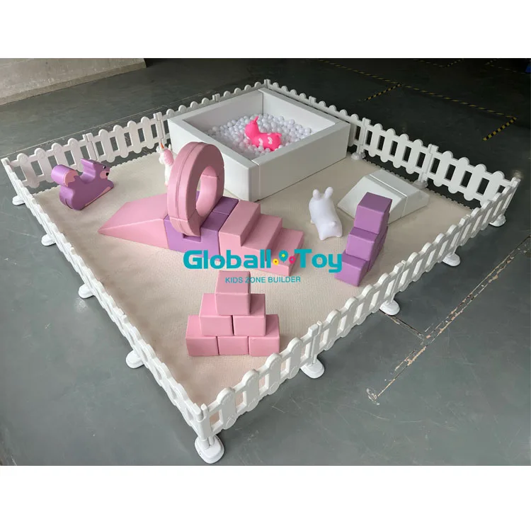 Birthday Party Pink and Purple Small Soft Play Equipment Set Indoor Outdoor Playground Set for Toddler Birthday Party Pink and Purple Small Soft Play Equipment Set Indoor Outdoor Playground Set for Toddler