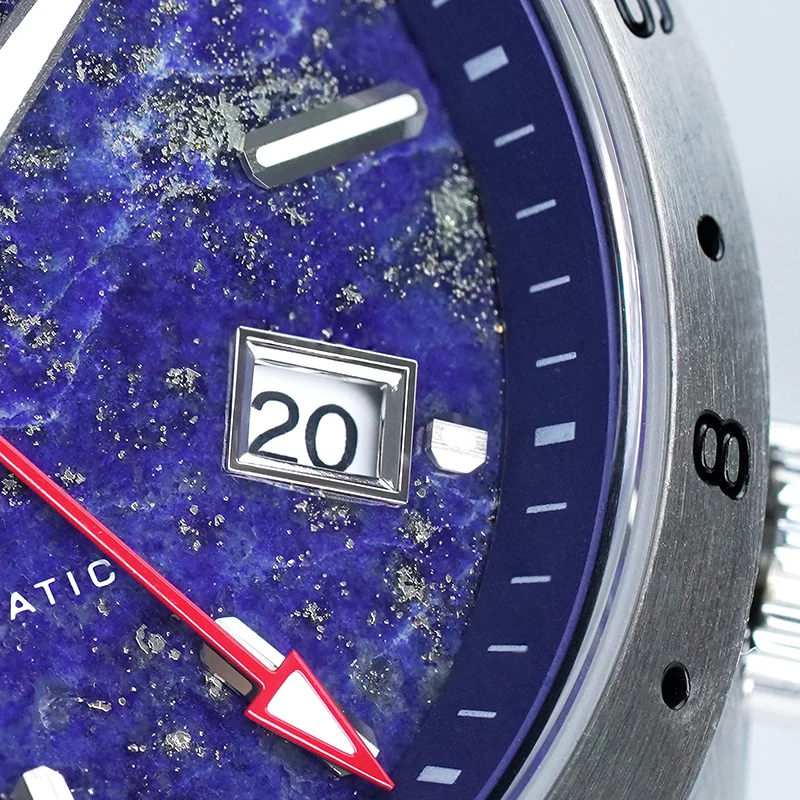 WM Watch Automatic Mechanical GMT Watches Lapis Lazuli/Blue