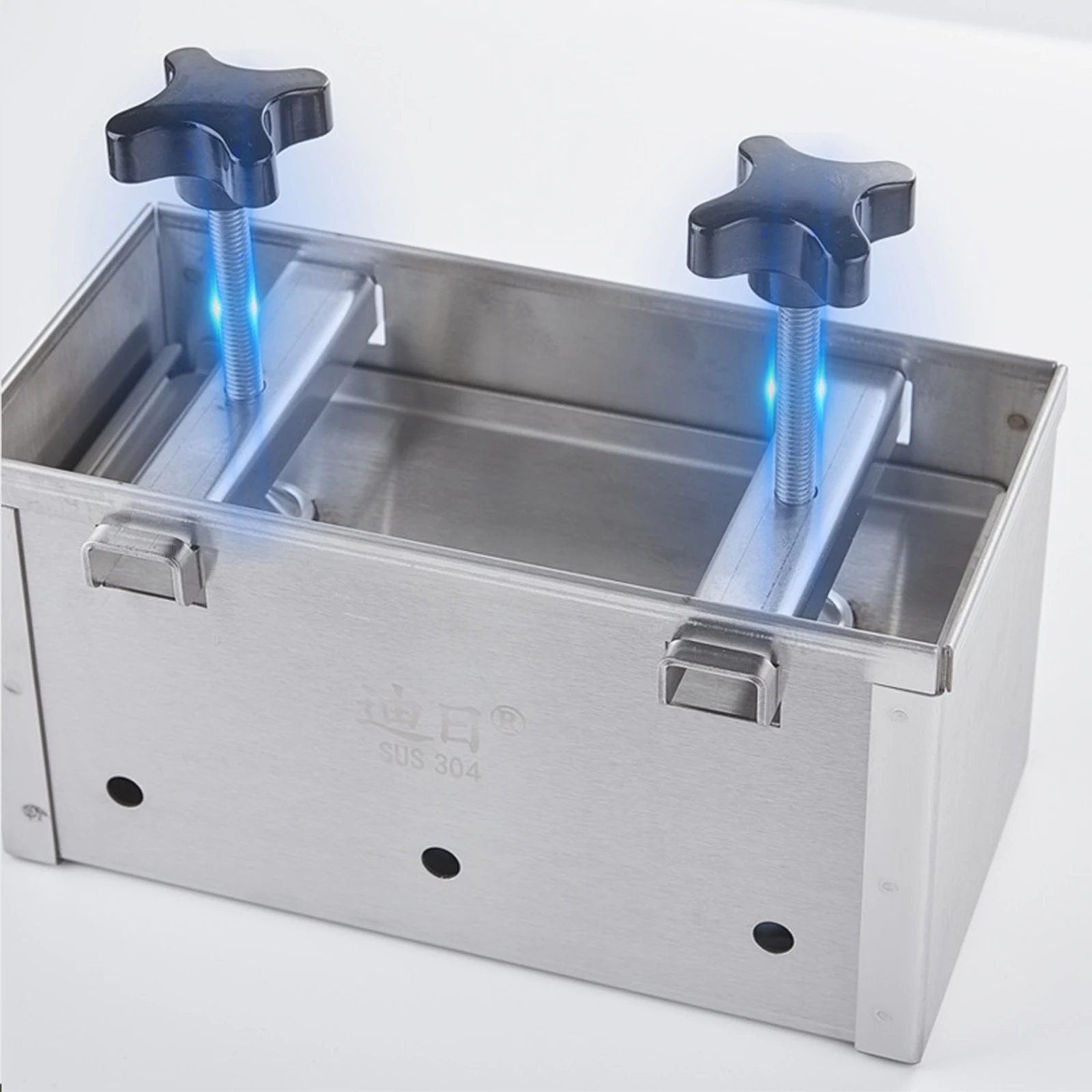 Stainless Steel Ham Meat Pressing Mold Box for Kitchen Tool Hamburger Making