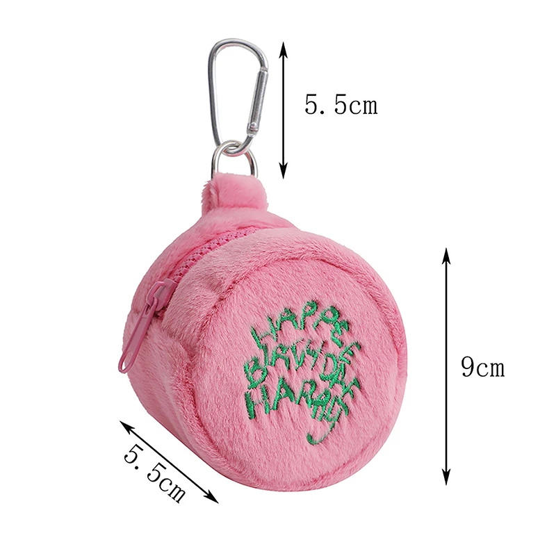 Coin Purse Pink Mini Portable for Earphone Cord Storage