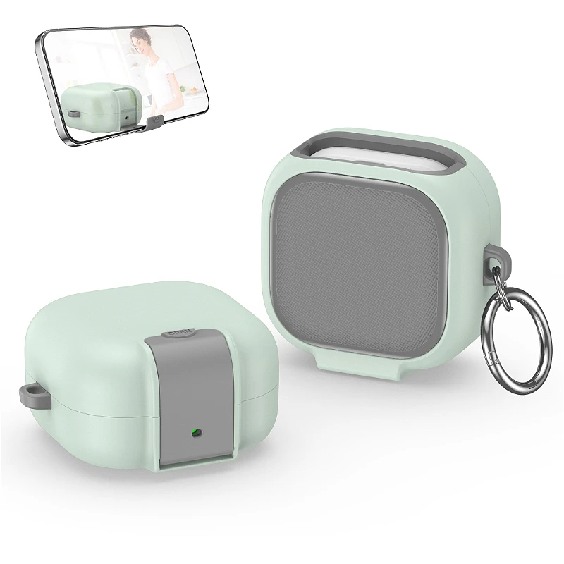 Luxury Lock Switch Bracket Case - Shockproof Protective Cover for Wireless Earbud Charging