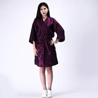 Salon Client Gown Robes Cape Hair   Cutting Smock for s Kimono Style Black dressing    1