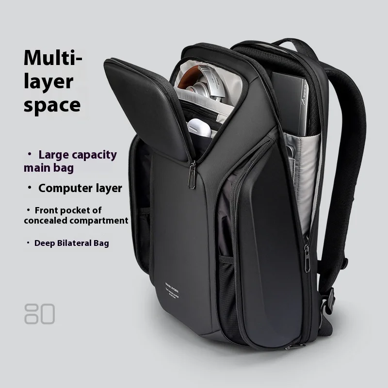 Men's Large Capacity Laptop Backpack for Commuting and Business
