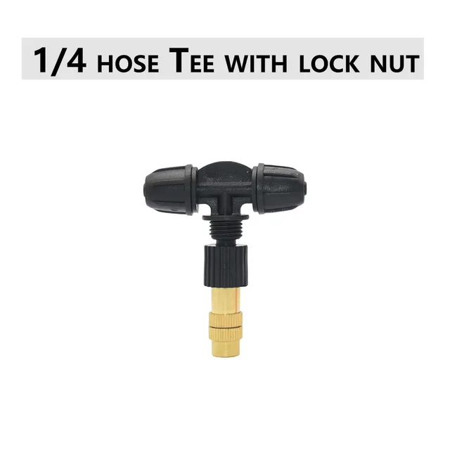 5 M-30 M Kültéri Ködös Hűtőrendszer Kerti Öntözési Öntözés 1/4 ' Sárgaréz Porlasztó Fúvókák 4/7 Mm Tömlő Póló Reteszelő Anyával - Image 5