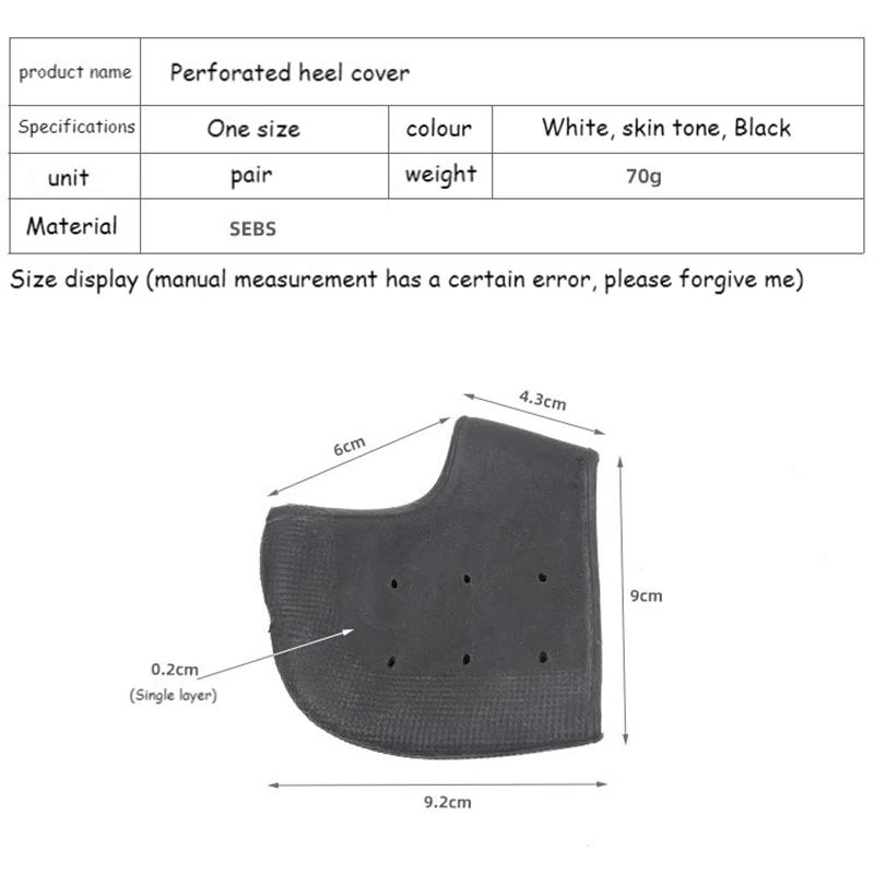 2Pcs Silicone Heel Protector Protective Sleeve Heel Spur Pads for Relief Plantar Fasciitis Pain Reduce Pressure heel protector heel protector pads heel insoles heel cushion protector heel protector patches