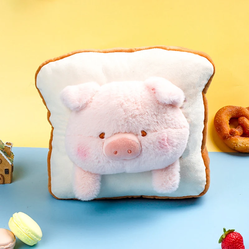 

Lulu Pig Bread Doll Plush Doll Pillow Quilt Office Air Conditioned Blanket Doll Pillow Birthday Gift Girl Box Surprise Gift