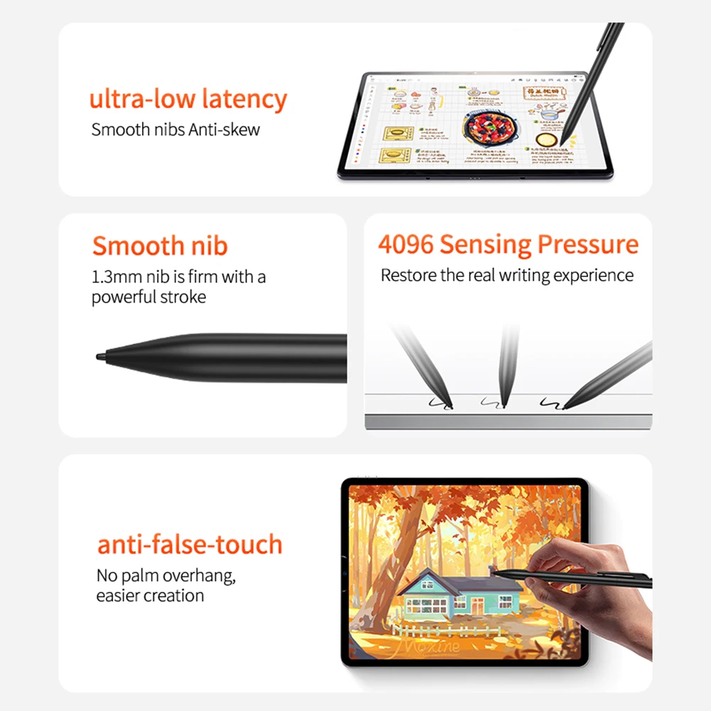 EMR Stylus Pen For Remarkable 2 EMR Digital Pen w/ Eraser Tilt 4096 Screen Touch Pen For Samsung Galaxy/Wacom Tablet Pen