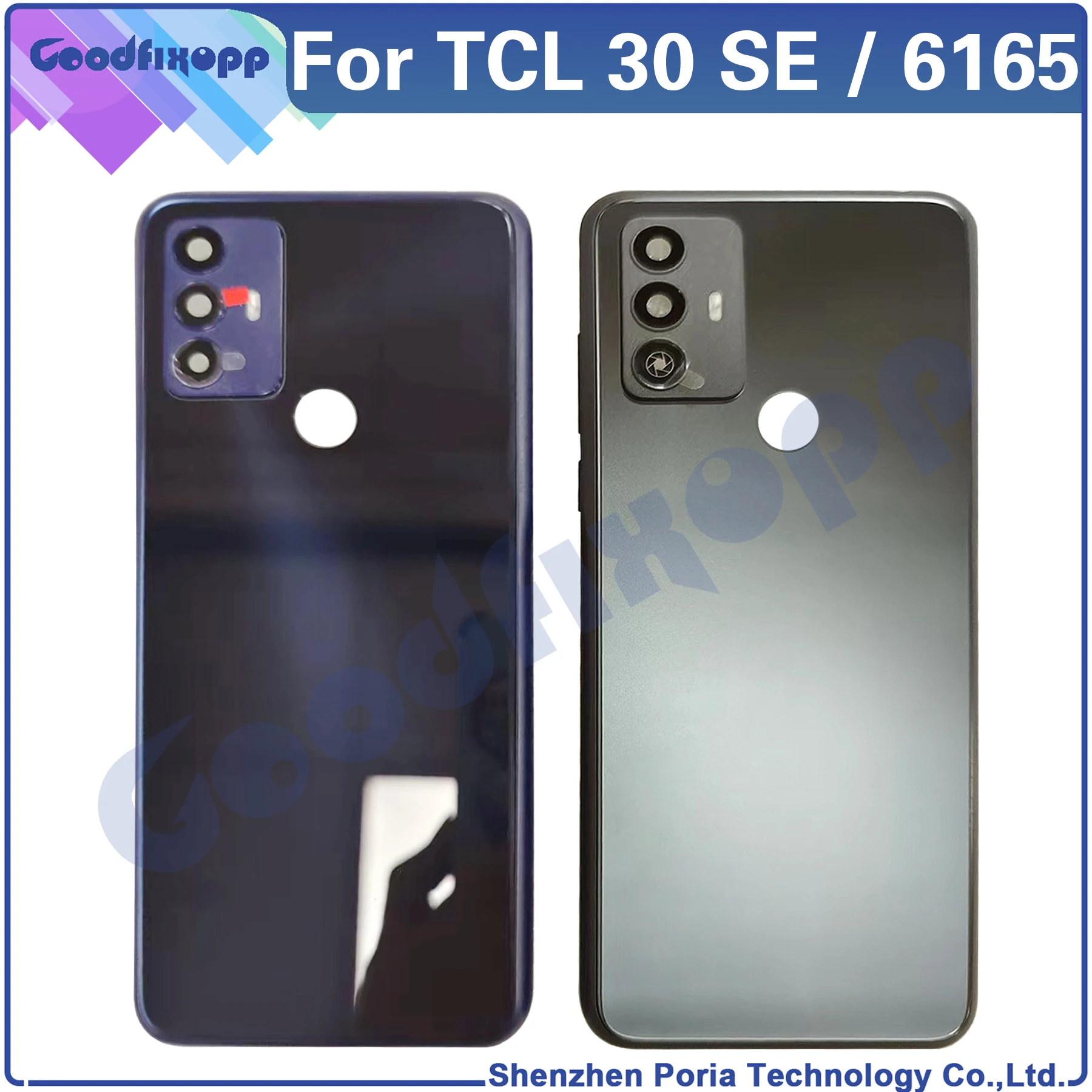 

For TCL 30 SE 6165H 6156H1 6165A 6165A1 Battery Back Cover Rear Case Cover For TCL 30SE 6165 Rear Lid Replacement