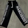 New Gothic Letter Patchwork Tracksuit Men Y2k Hip Hop Retro Sequin Striped Clothes Sweatpants T Shirt Two Piece Set Streetwear 4
