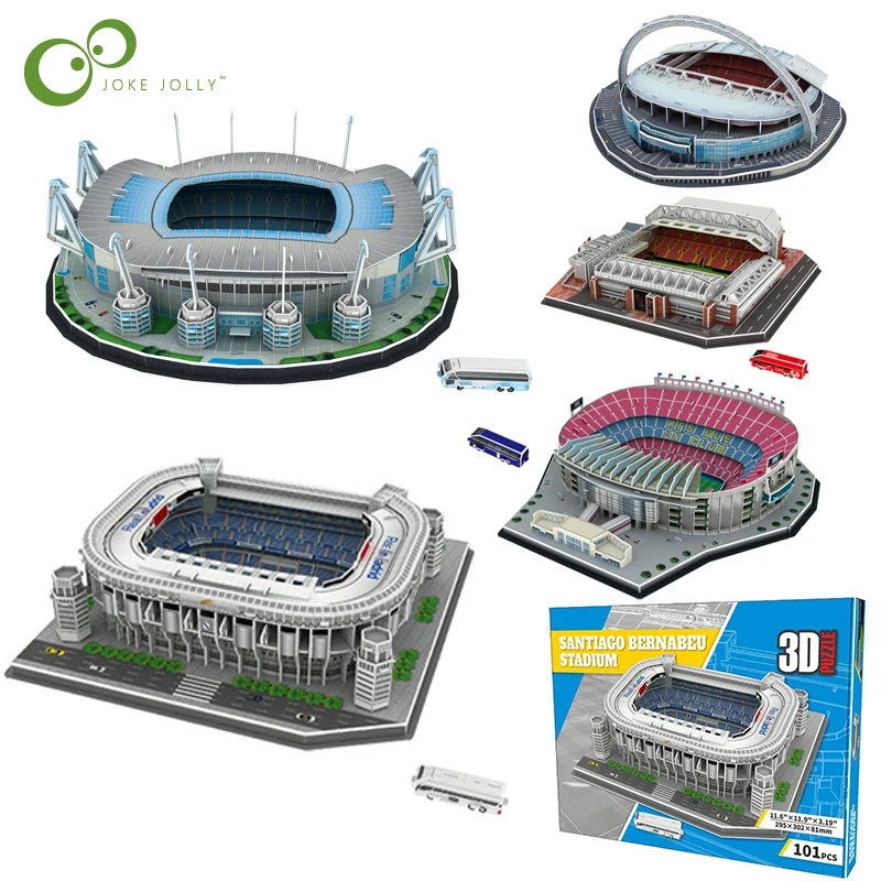 PARC DEC PRINCES DIY Football Stadium 3D Puzzle Model Toy Gifts Kids Toys  Educational Big Size SZ - AliExpress