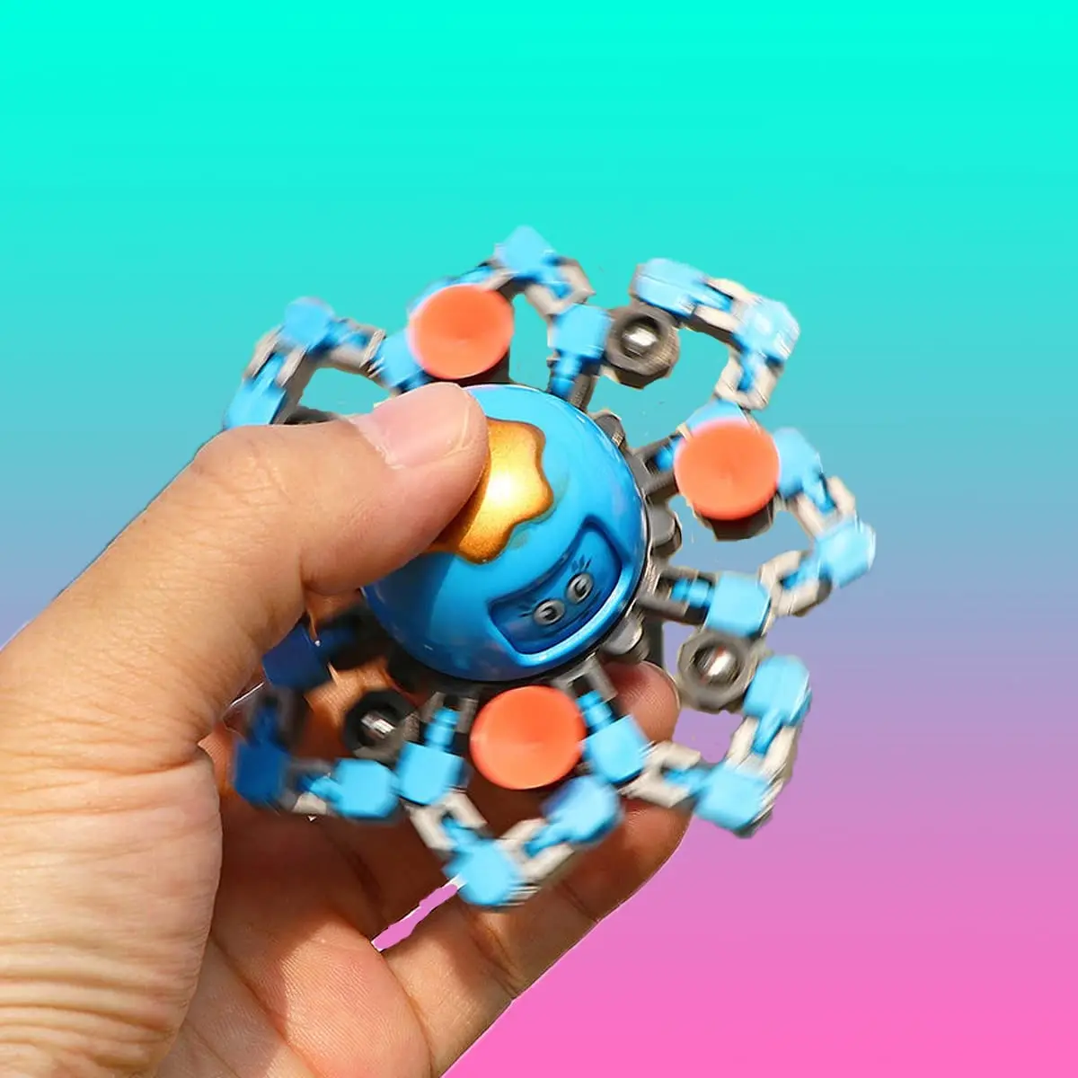 Glow in Dark Transformable Fidget Spinners Fingertip Gyro Toys Decompression Deformed Spinner Goodie Bag Suffers Party Favors 4