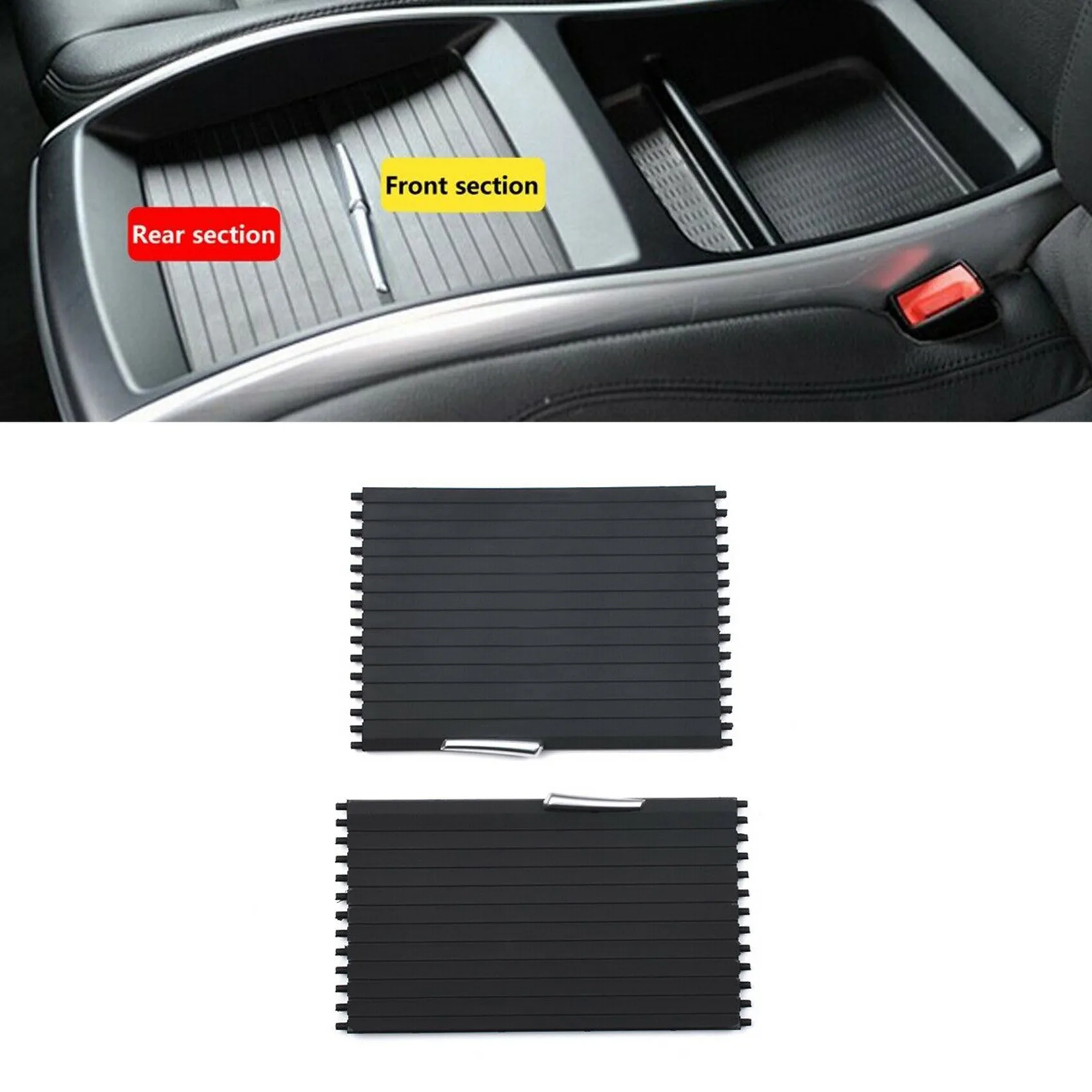 Car Front/Rear Section Centre Console Cup Holder Roller Blind Cover for
