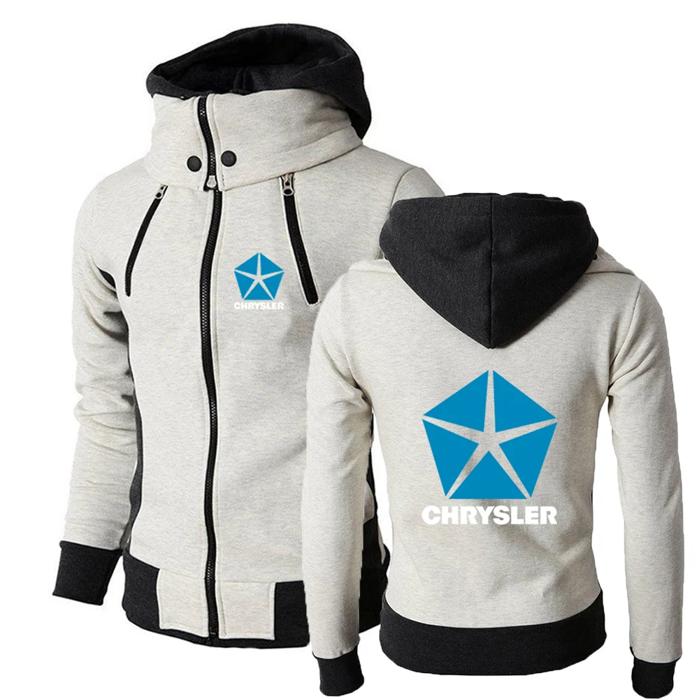 Chrysler 2023 Autumn and Winter New Style Men's Zipper Hoodie High-quality Causal Comfortable Breathable Sports Sweater top