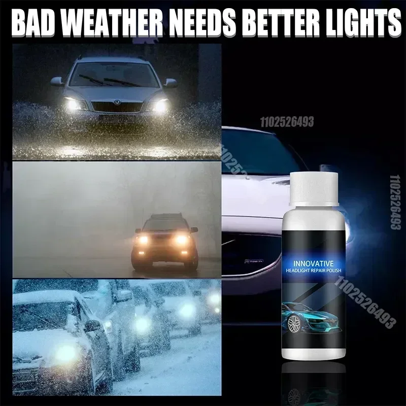 Clear Headlight Repair Kit for Car Oxidation and Yellowing