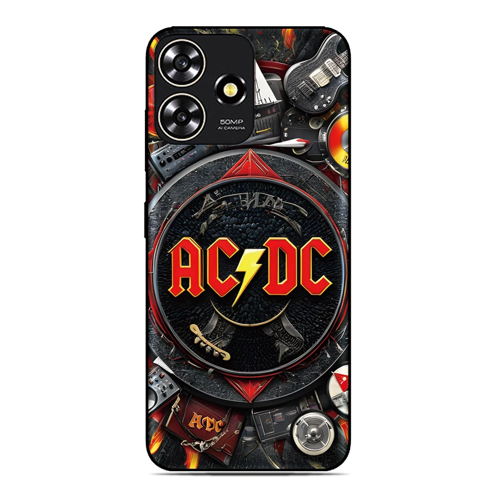 AC-DC Band Inspired Phone Case with Music Cover Design