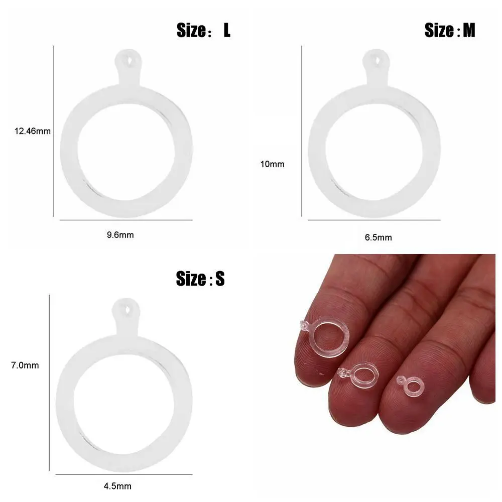 100 Stück neue transparente Stretcher-Pellet-Köderbänder, weiß, aus PE, für Karpfen- und Grobfischangeln – Detail 1