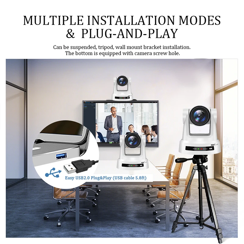 KT420N 무료 배송 핫 방송 키트 = NDI POE 4K 20X PTZ 회의 카메라 SDI HDMI LAN USB3.0, vif IP 조이스틱 컨트롤러용