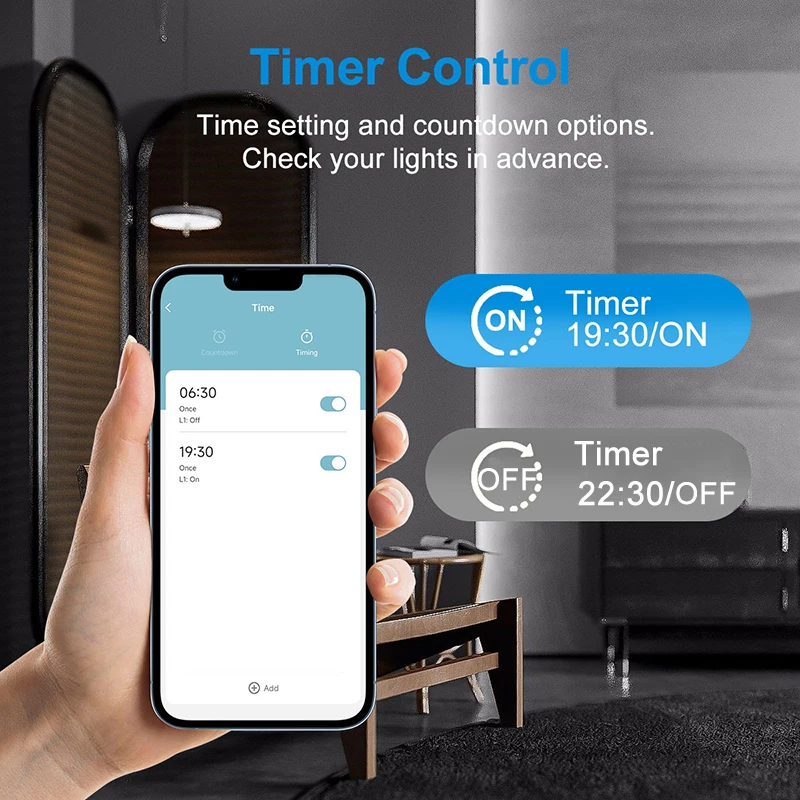 Tuya Smart Wifi Light Switch with Timer Function