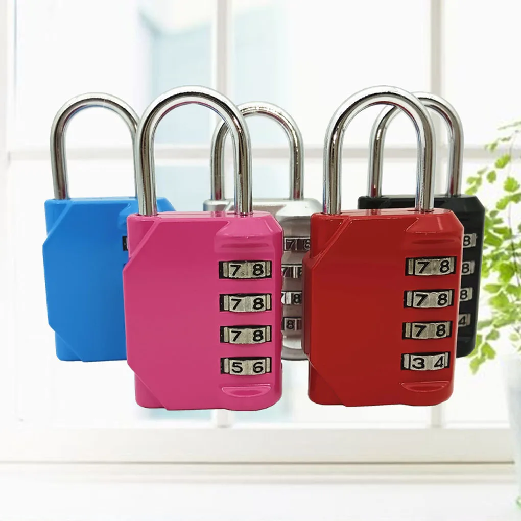 

6pcs Lock Luggage Three-Digit Anti-Theft Code Password Security Modern Minimalist Padlock Metal Suitcases Box Closet Gym