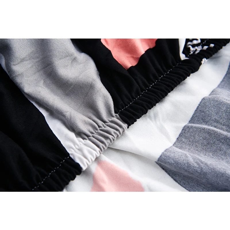 Chair cover Stretch Black And White Chair Cover Universal Size Elastic Chair Covers Slipcovers Removable Dining Seat Covers Banquet Hotel
