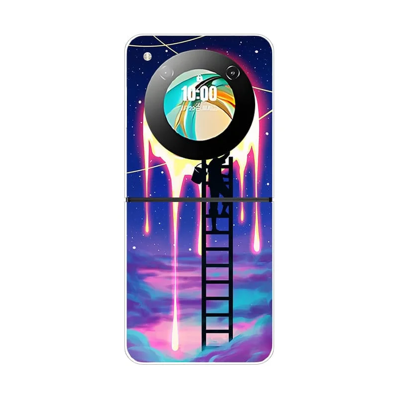 Soft Matte Silicone Back Cover with Fashion Painted Design