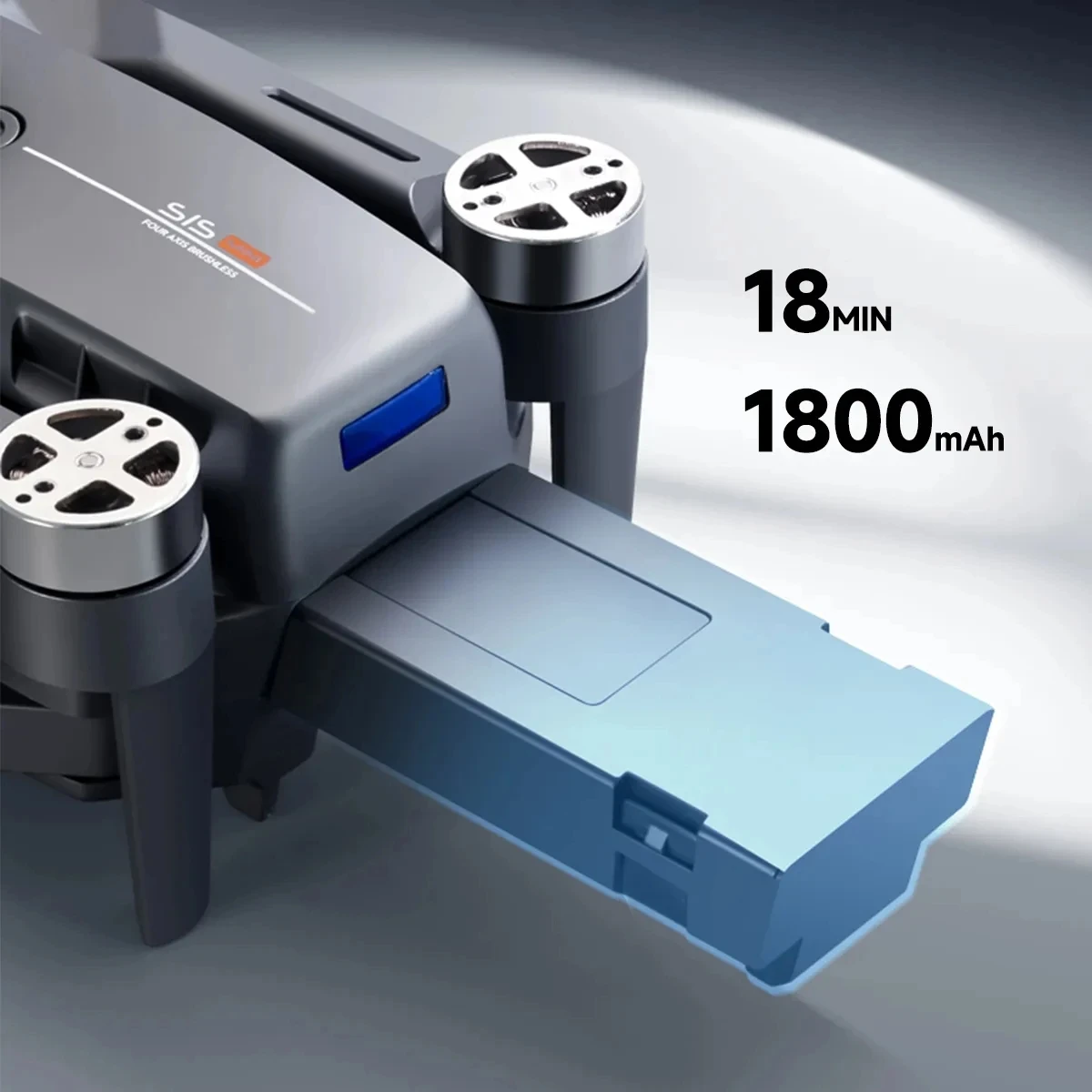 Batterie argent pour drone S1S X1-X4, vue arrière