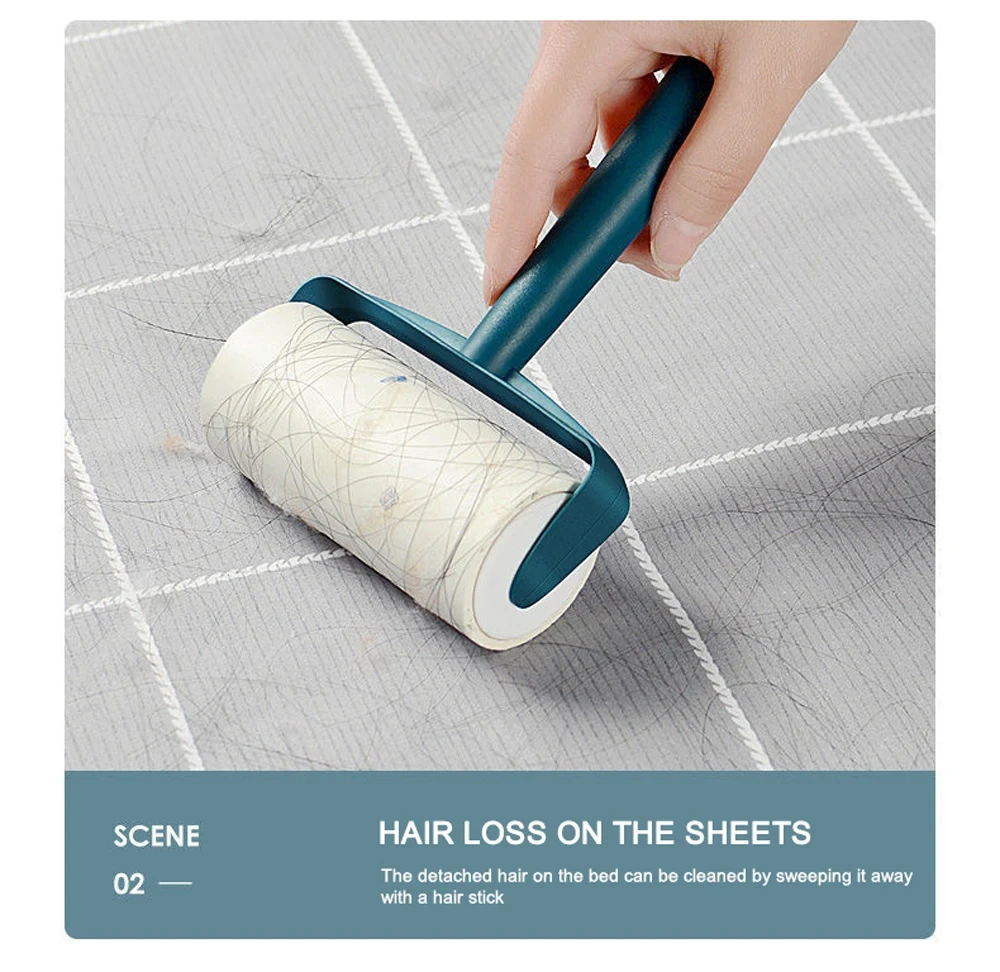 Sticky Roller Brush - Product Dimensions Diagram