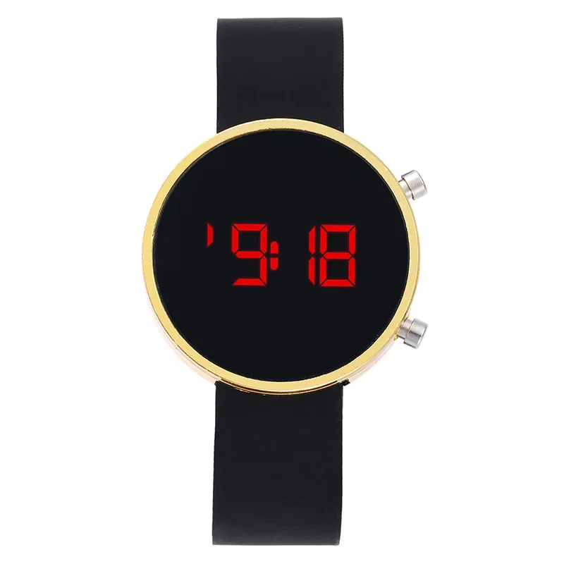 Women's Fashion LED Digital Sport Watch - Simple Round Dial, Casual Style Electronic Timepiece