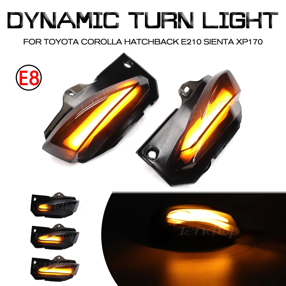 

Dynamic LED Flashing Turn Signals Light Rear View Mirror Sequential Lamp For Toyota Corolla Sport E210 Hatchback 2019 -2021