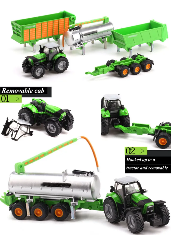 1/87 SIKU 1848 Tractor Farming Machine Set Engineering