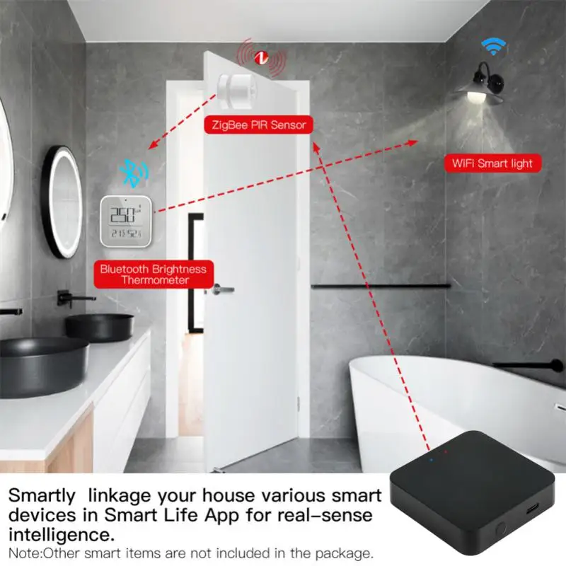 CORUI Tuya ZigBee 3.0 zigbee gateway smart gateway WIFI/Bluetooth Multi-mode Smart Gateway Compatible With Mesh Hub Smart Life APP And Alexa Google Home