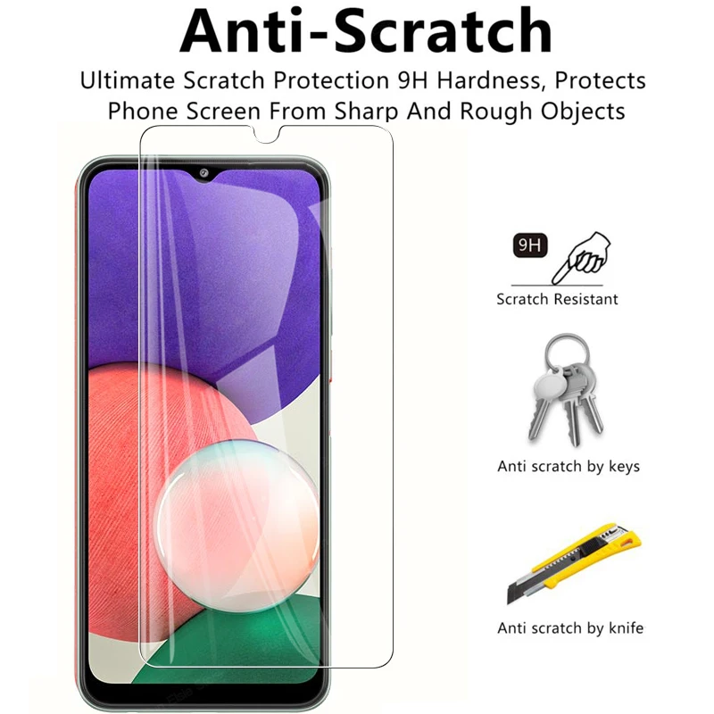 3pcs Tempered Glass For Samsung Galaxy A22s 5G Screen Protector Full Cover Film For Galax A12 A22 5G M12 M22 Protective Glass