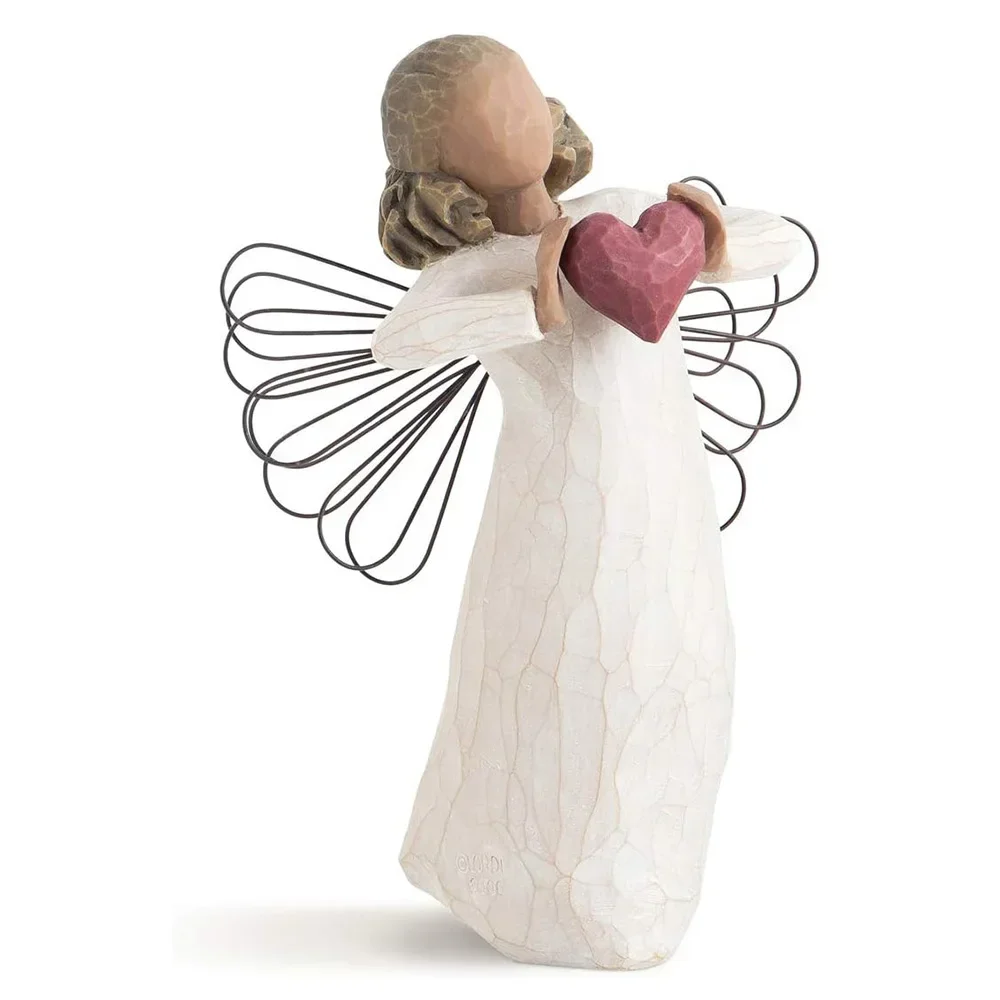 Love Angel Home Furnishings Creative Resin Sculpture Living Room Bedroom Dining Table Crafts Holiday Christmas Gift Decorations
