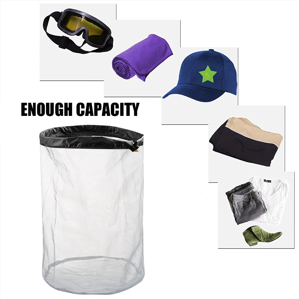 Portable Storage Package Waterproof Drawstring Storage Compression Bag Pack Space Saving Carry Pouch for Camping Travel Hiking