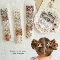 10Pcs/Lot Children's Girl Hairpins Cute Headwear Hair Accessories Bow For Babys Scrunchie Hair Clips Kids Barrettes Headwear 1