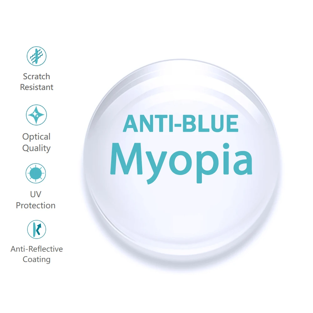 Optical Lenses Prescription Glasses Lenses Prescription Lenses Multifocal Glasses Lenses Optical Lens A Pair Green-Emi Astigmatism Prescription Scratch-Resistant Aspheric Myopia Presbyopia