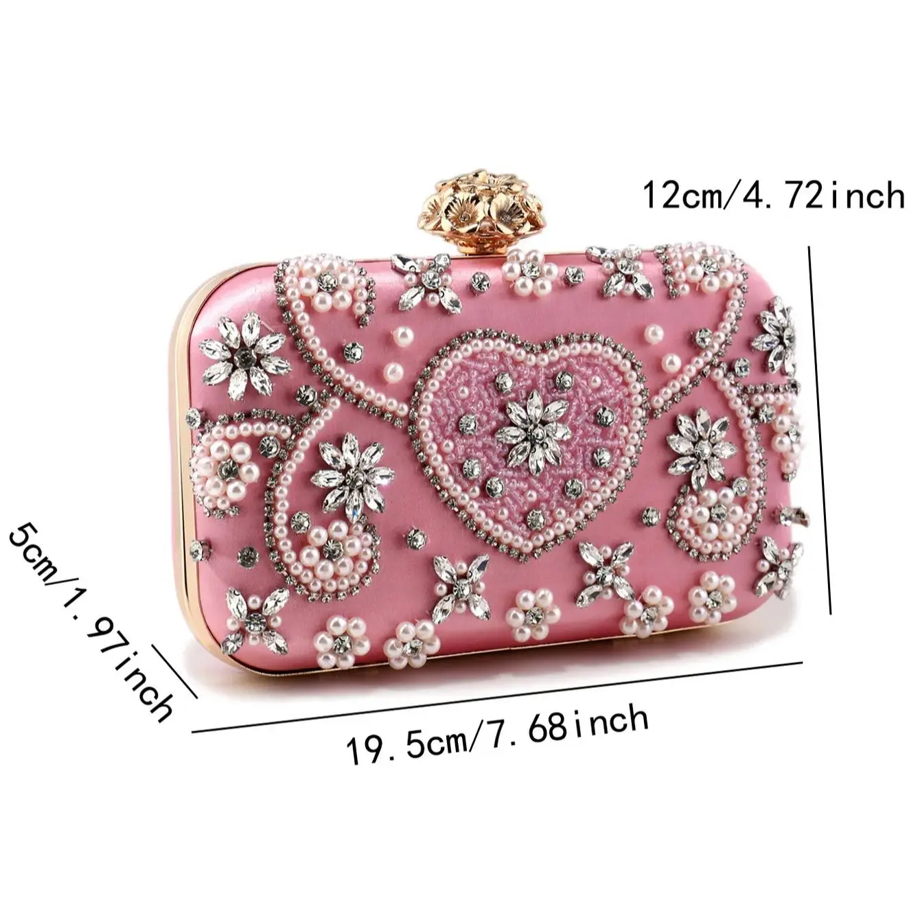 Luxury Diamond Evening Handbag for Women Wedding Party