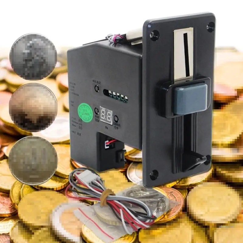M5TD LED 멀티 코인 수락자 전자 롤 다운 코인 선택기 메커니즘 아케이드 게임 캐비닛 용 자동 판매기 Mech