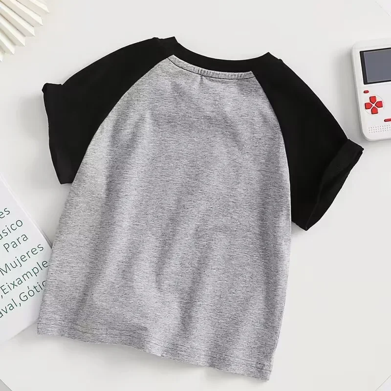 Michael Jackson Kids round Neck Short Sleeve T-Shirt Summer New Print Unisex Toddler Kids Casual Wear from Mainland China