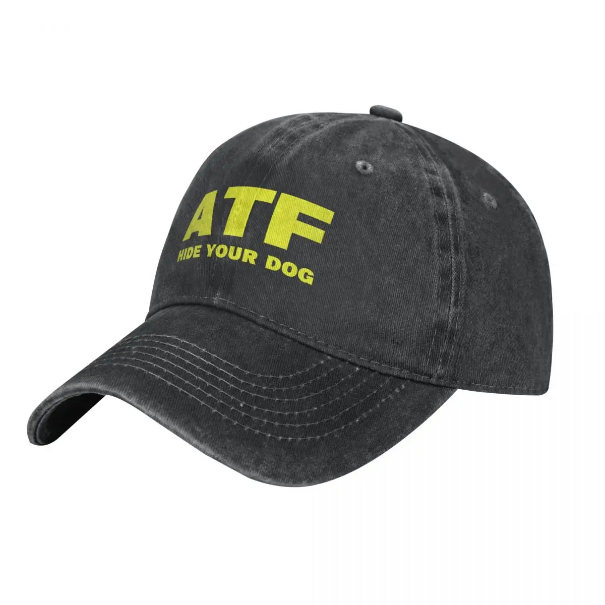 

ATF Hide Your Dog Funny Cowboy Hat Thermal Visor Kids Hat Mens Caps Women's