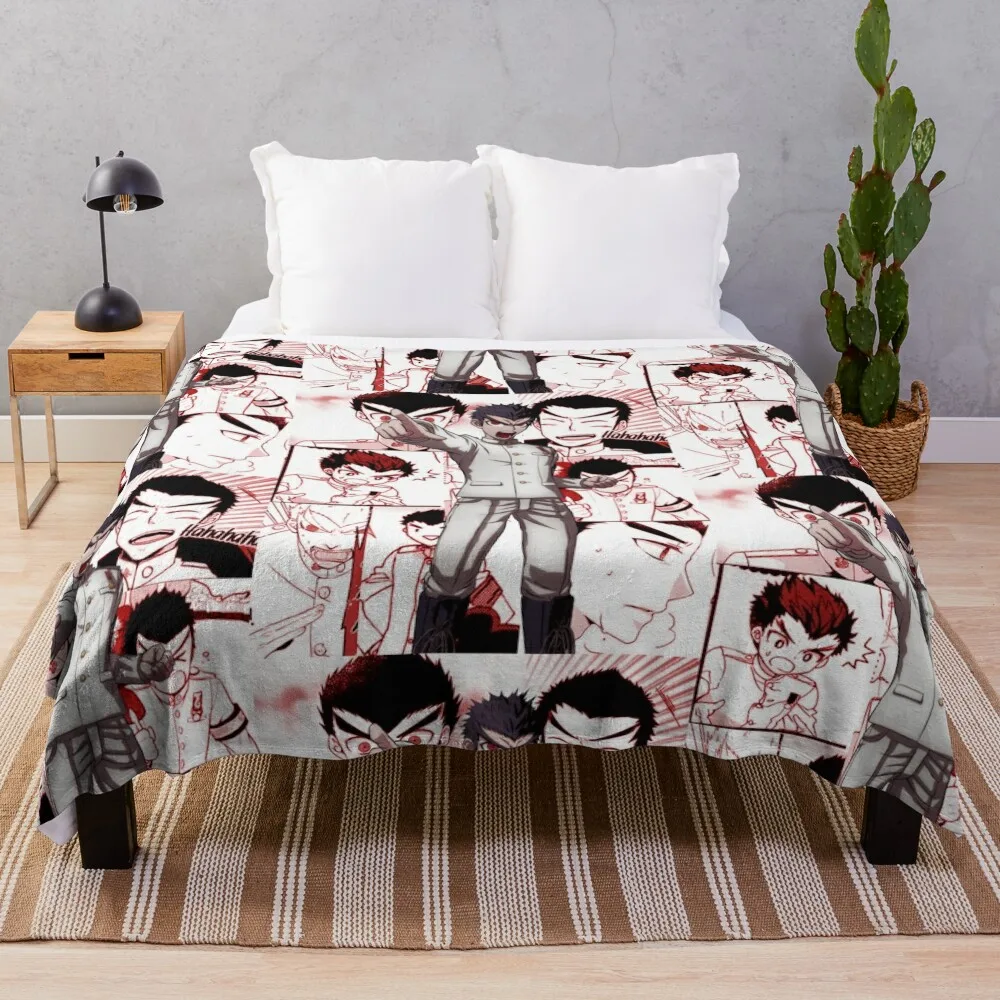 

Kiyotaka Ishimaru Manga Collage Throw Blanket decorative blanket Picnic Blanket Thin Blankets Soft Bed Blankets