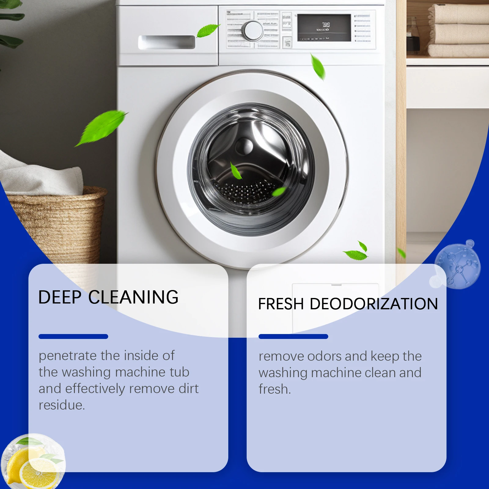 Washing machine tank cleaner Daily household care Cleaning maintenance Washing machine tank dirt clean